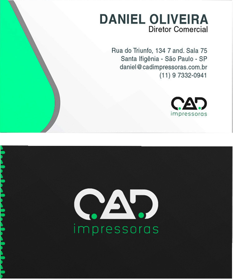 Mockup de Cartões de Visita - CAD