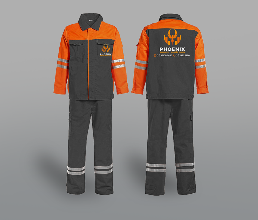 Mockup dos Uniformes - Phoenix