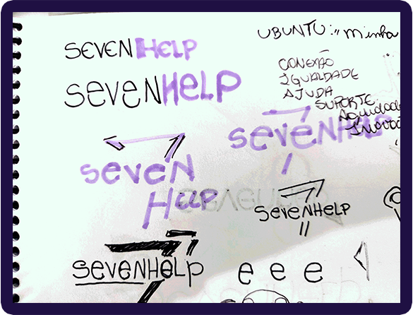 Esboços da Logotipo - Seven Help